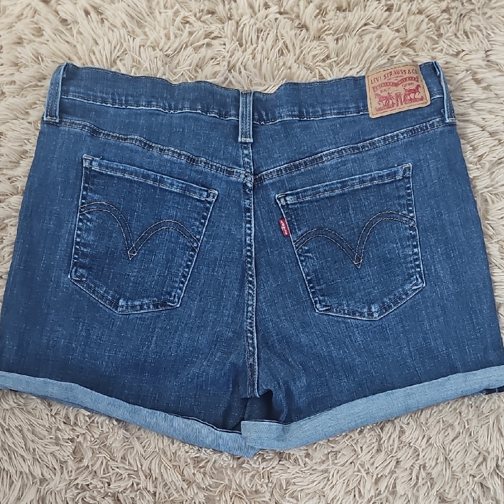 Levi's Dark Blue Jean Shorts